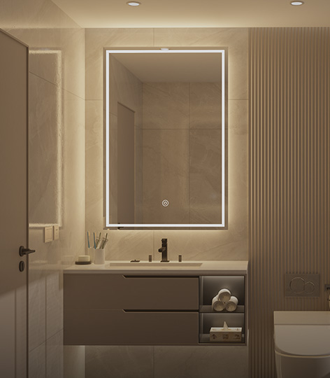 Square LED Mirror